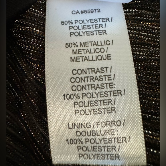 Laundry by Shelli Segal Gold Shimmer Party Dress NWT - Picture 10 of 10